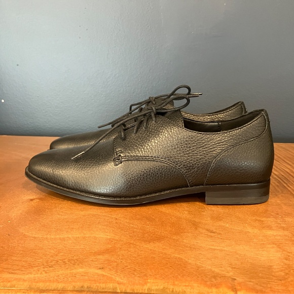 Coach Black Pebbled Leather Lace up Derby Shoes. Men\'s size 8D main image 9
